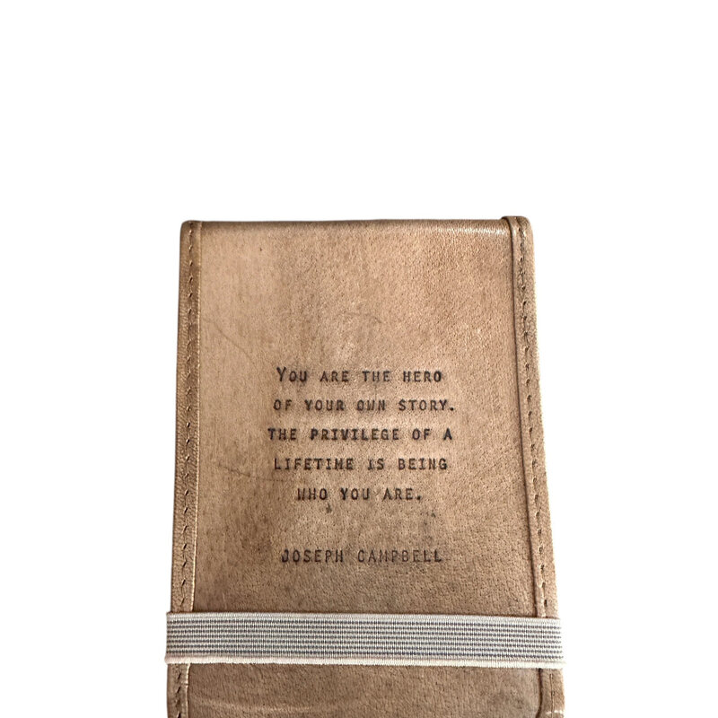 Sugarboo Mini You Are The Hero Leather Journal - 4"x6"  Maple