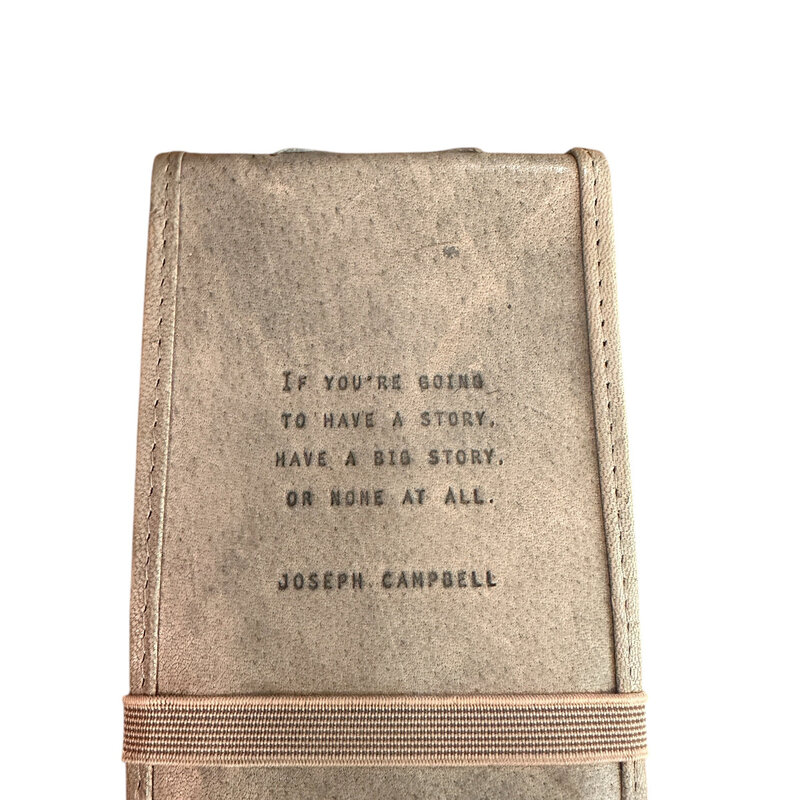 Sugarboo Mini If You’re Going To (Joseph Campbell) Leather Journal - 4"x6" - Stone