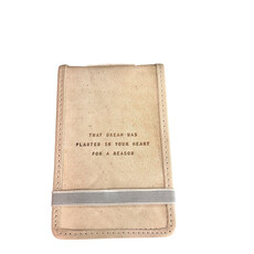 Sugarboo Mini That Dream Was Planted Leather Journal  4"x6" - Honey