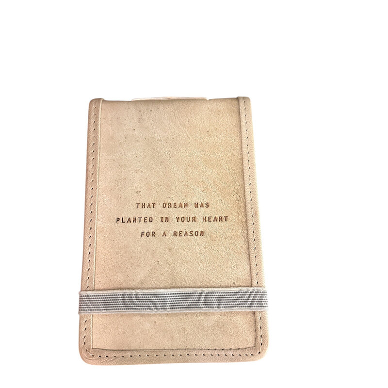 Sugarboo Mini That Dream Was Planted Leather Journal  4"x6" - Honey