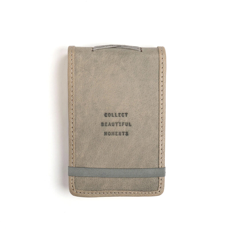 Sugarboo Mini Collect Beautiful Moments Leather Journal  Stone