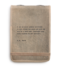 Sugarboo Large E.B. White Leather Journal - Stone