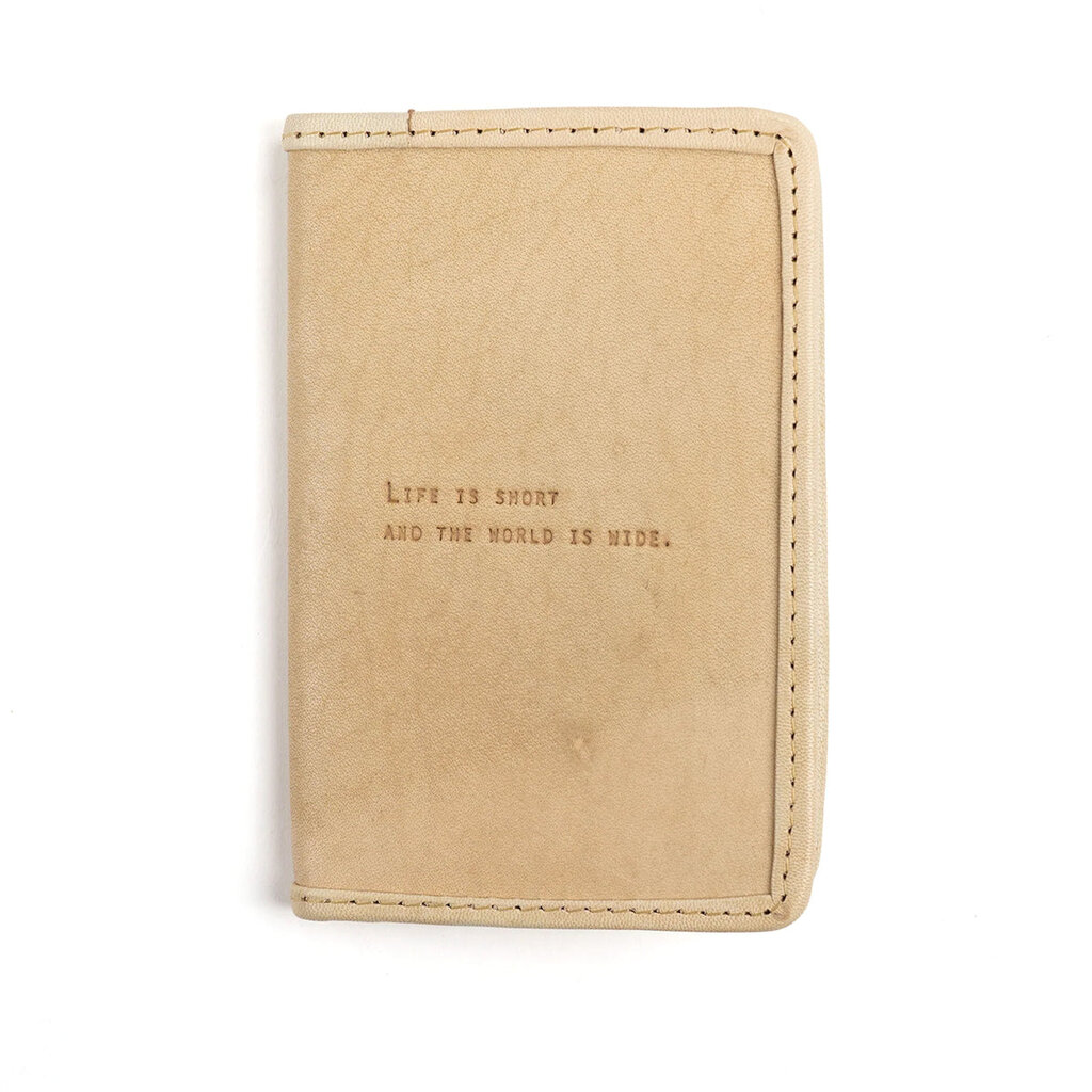 Sugarboo Life Is Short Passport Cover in Honey
