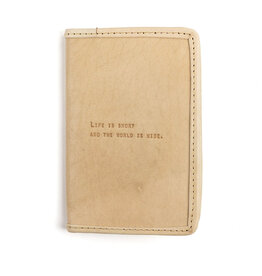 Sugarboo Life Is Short Passport Cover in Honey