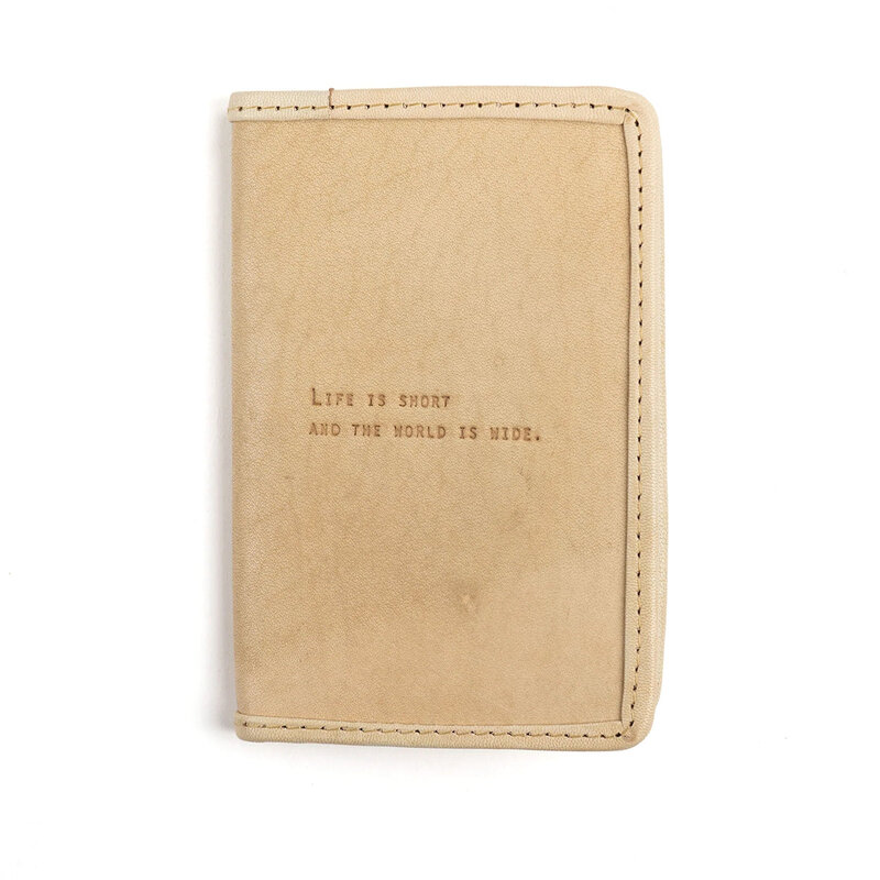 Sugarboo Life Is Short Passport Cover in Honey