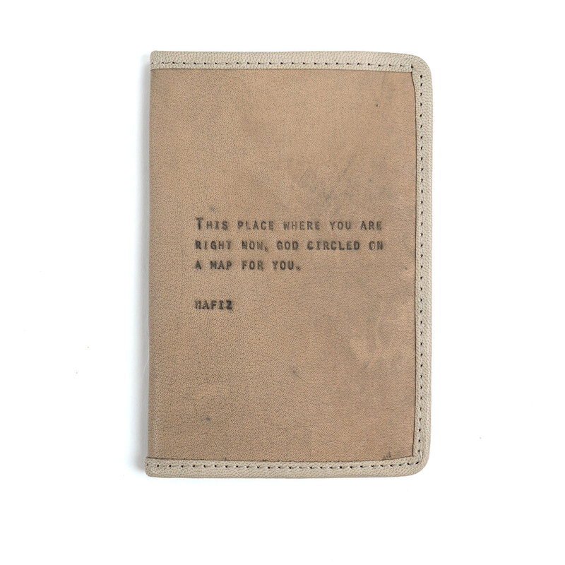 Sugarboo Hafiz Passport Cover - Stone