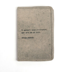 Sugarboo Susan Sontag Leather Passport Cover - Stone
