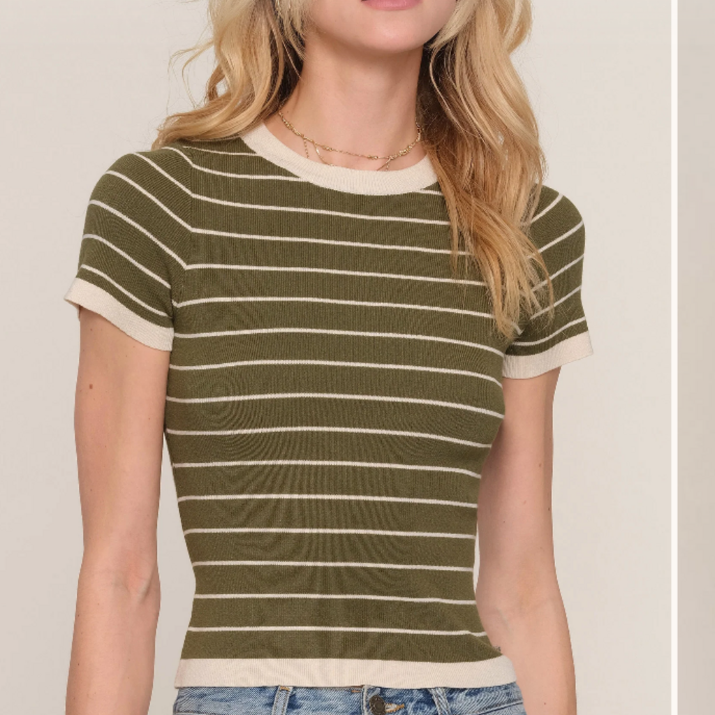 Heartloom Knitty Striped Top