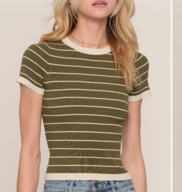 Heartloom Knitty Striped Top