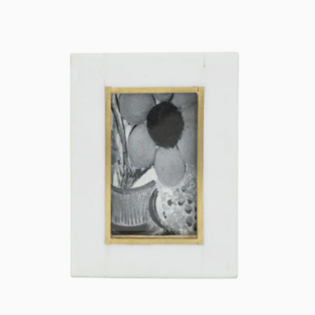 Foreside Home & Garden 2x3 Bernadette Mini Picture Frame With Brass Inlay