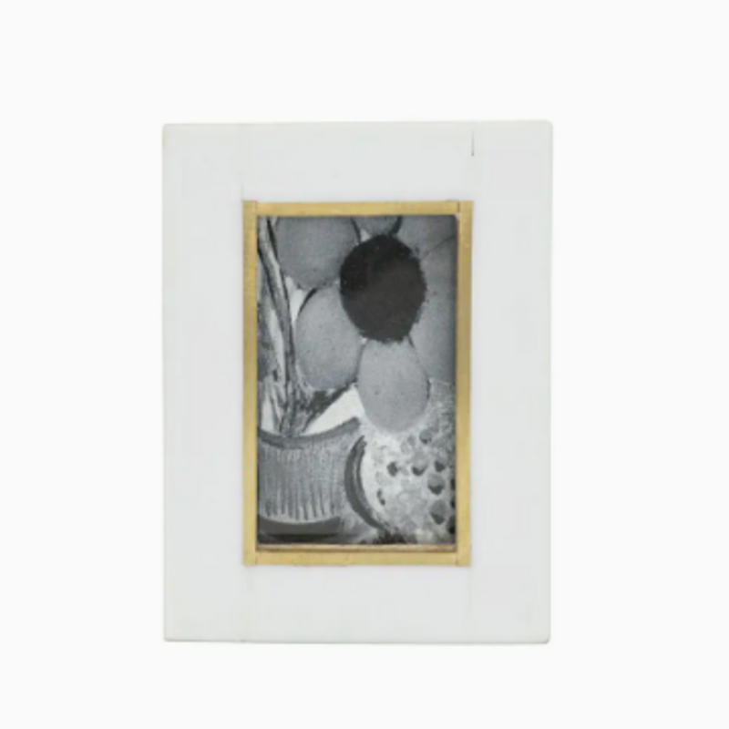 Foreside Home & Garden 2x3 Bernadette Mini Picture Frame With Brass Inlay