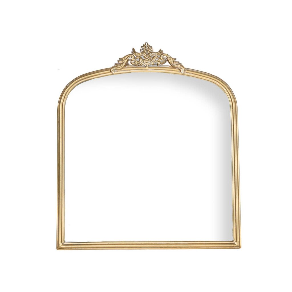 Foreside Home & Garden Aria Antique Vintage Brass Wall Mirror Metal