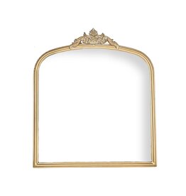 Foreside Home & Garden Aria Antique Vintage Brass Wall Mirror Metal