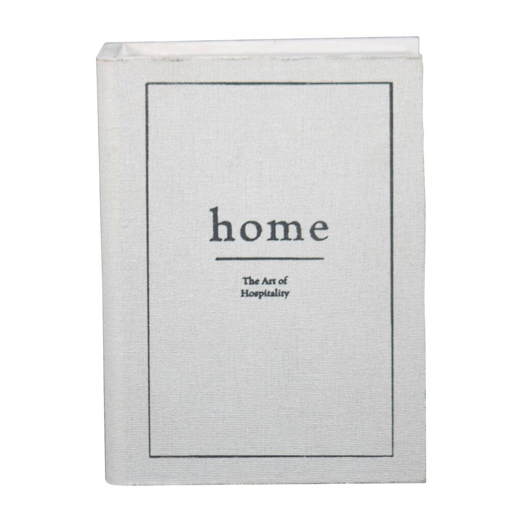 Foreside Home & Garden Home White Faux Book Decorative Wood Storage Box with Lid