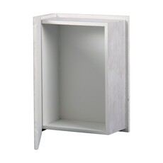 Foreside Home & Garden Home White Faux Book Decorative Wood Storage Box with Lid