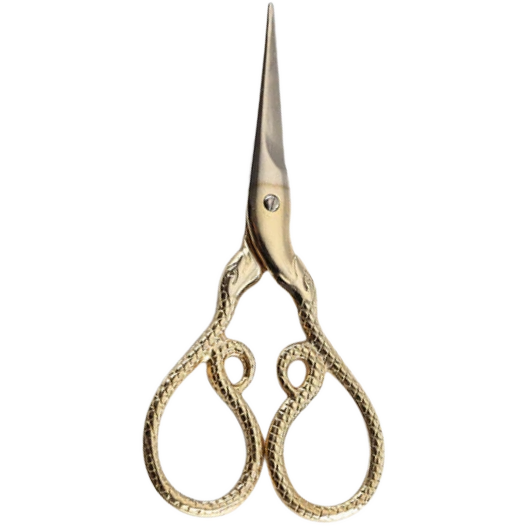 Rogue Paq Python Stainless Steel Gold-Tone Utility Scissors 4"