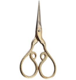 Rogue Paq Python Stainless Steel Gold-Tone Utility Scissors 4"