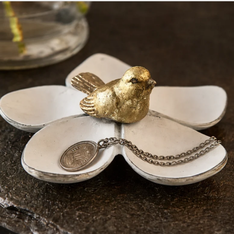 Vagabond Vintage Pewter Five Petal Jewelry/Coin Tray