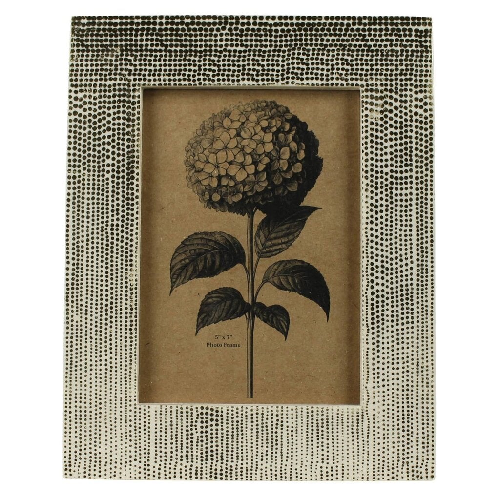 Frame, Ivory Resin and Gold Foil  5x7