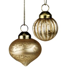 Ornaments, Gold, Glass - Box/8