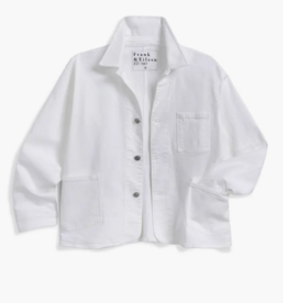 Frank & Eileen BANTRY Denim Barn Jacket White Denim