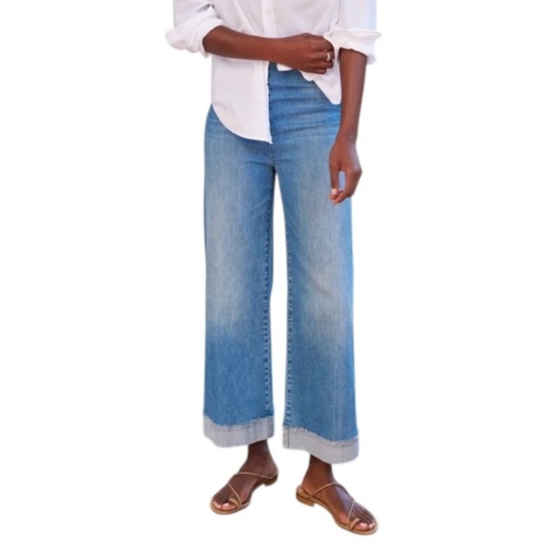 Frank & Eileen Illusion W/ Hem Medium Washed Denim