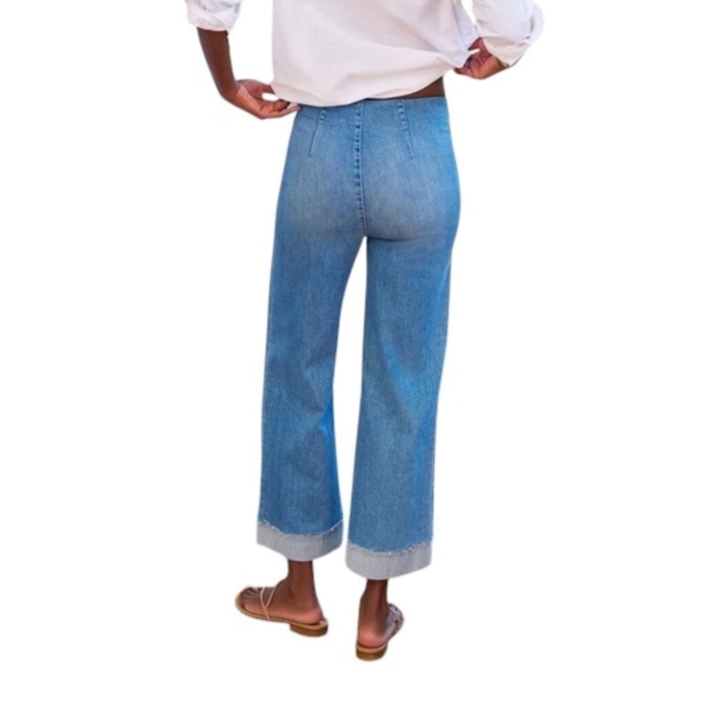 Frank & Eileen Illusion W/ Hem Medium Washed Denim