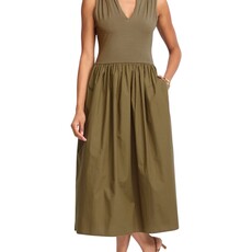 Rails WINNIE DRESS WASHED OLIVE