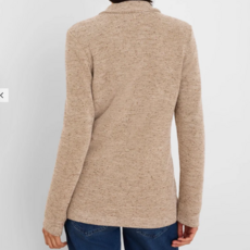 NIC+ZOE TWEED STITCH SWEATER JACKET NEUTRAL