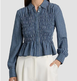 Rails BRADSHAW SHIRT WASHED INDIGO STRIPE