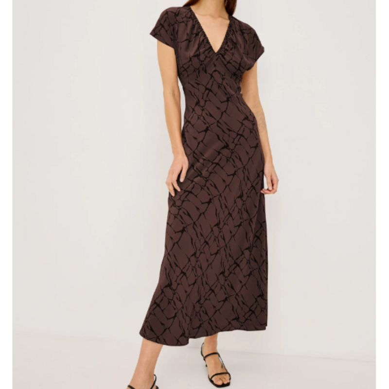 Rails KOURT DRESS BROWN OBSIDIAN