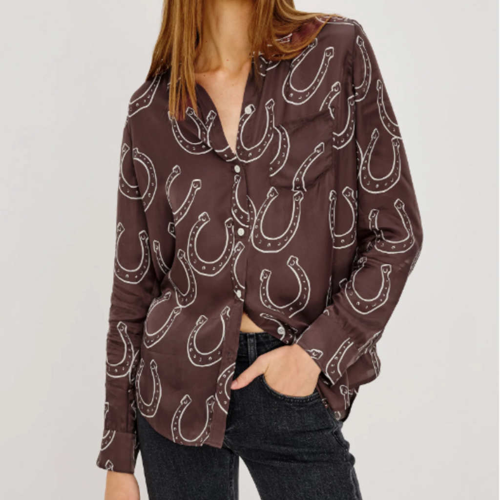 Rails ALYSSA SHIRT BROWN HORSESHOES