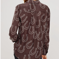 Rails ALYSSA SHIRT BROWN HORSESHOES