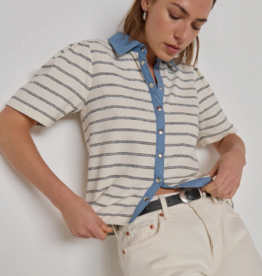 NATION LTD Zoe Blouse Tuscany Stripe