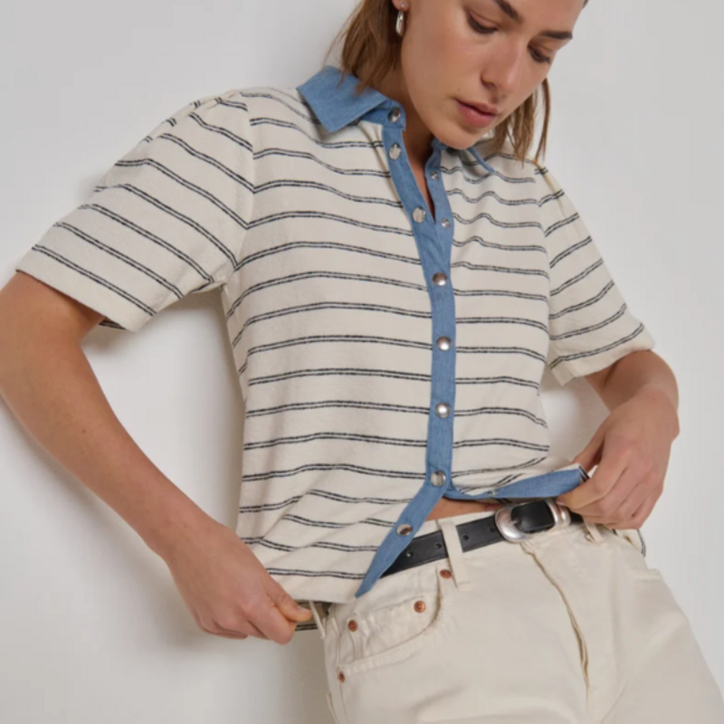 NATION LTD Zoe Blouse Tuscany Stripe