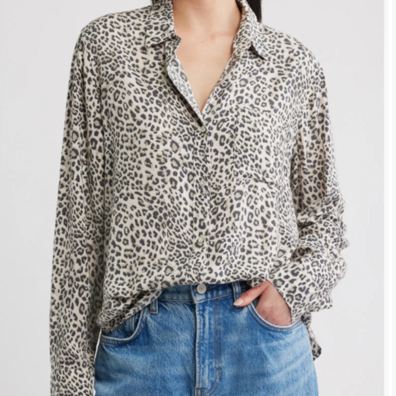 Rails JOSEPHINE SHIRT ECRU CHEETAH