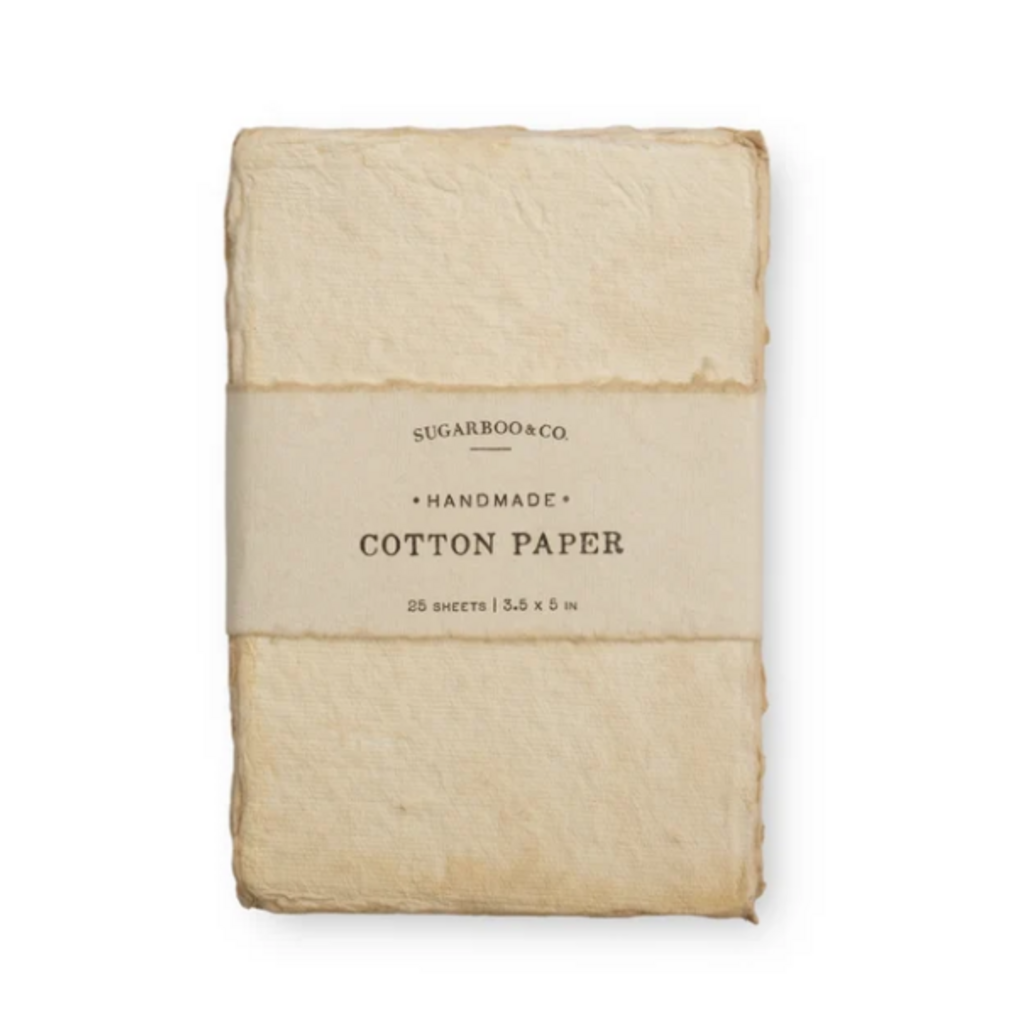 Sugarboo 4"x6" Handmade Cotton Paper Bundle Flax