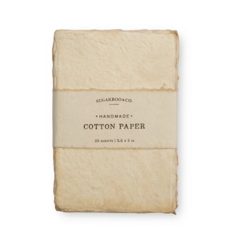 Sugarboo 4"x6" Handmade Cotton Paper Bundle Flax