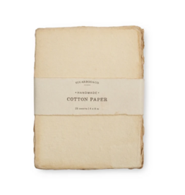 Sugarboo 6"x8" Handmade Cotton Paper Bundle Flax