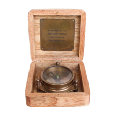 Sugarboo Sometimes In The Waves Compass in Wooden Box