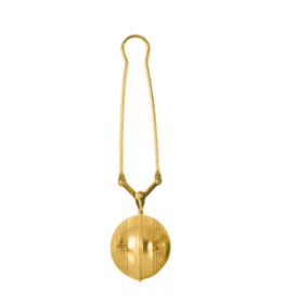 Bamboo Switch Stainless Steel Tea Strainer Gold