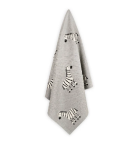 Viverano Zebra - Organic Cotton Jacquard Knit Baby Blanket
