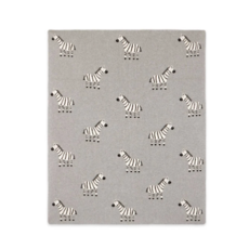 Viverano Zebra - Organic Cotton Jacquard Knit Baby Blanket