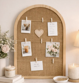 Vagabond Vintage Arched Rattan Photo Display Board