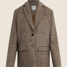 FAVORITE DAUGHTER THE DEAN BLAZER BROWN GLEN PLAID