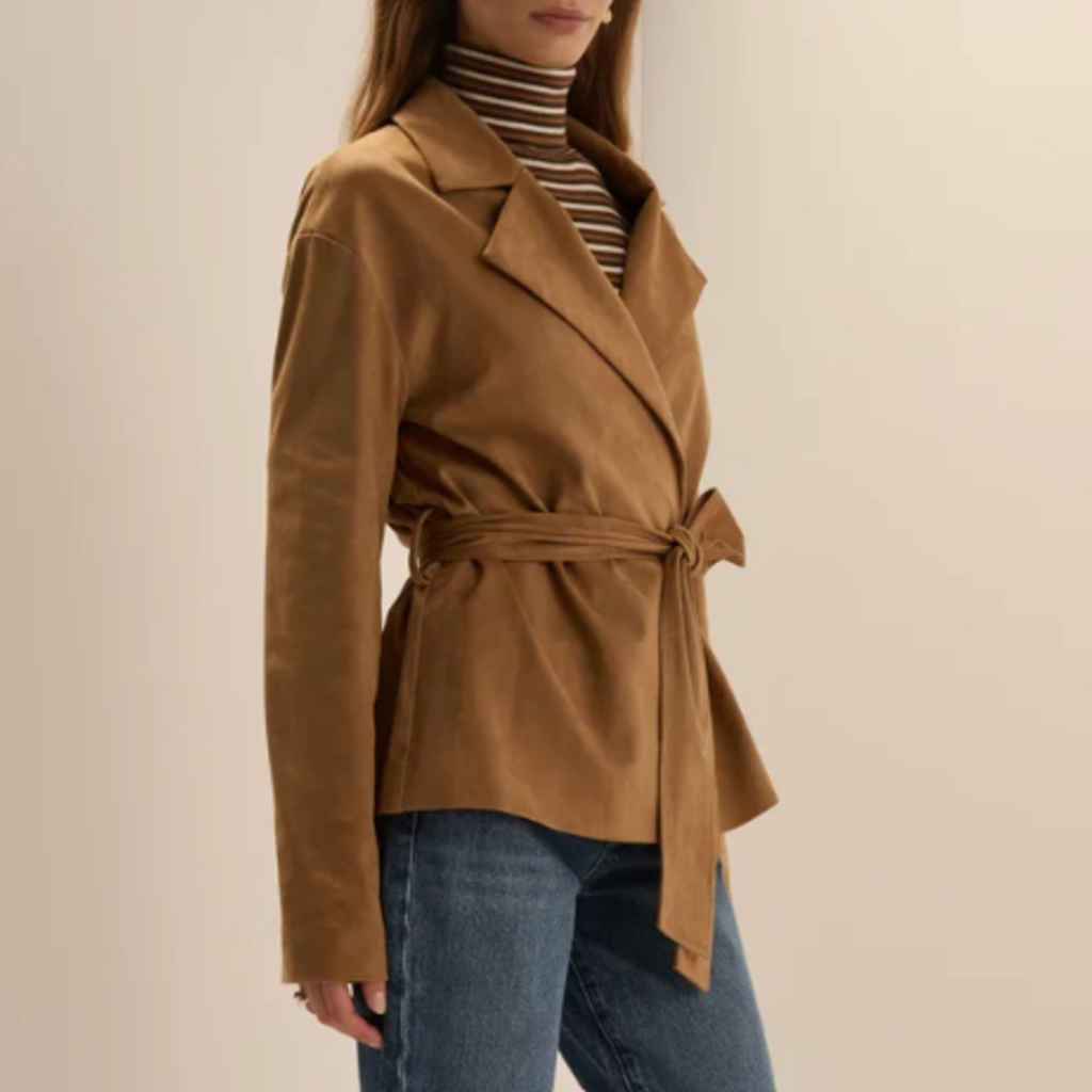 FAVORITE DAUGHTER THE MARINA WRAP COAT CAMEL