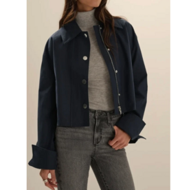 FAVORITE DAUGHTER THE RUE CROPPED TRENCH NAVY