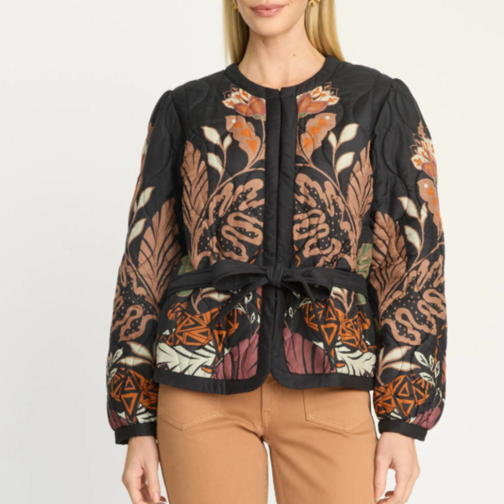 CABALLERO CROUCHING CHEETAH BLACK  EMBER REVERSIBLE JACKET