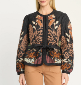 CABALLERO CROUCHING CHEETAH BLACK  EMBER REVERSIBLE JACKET