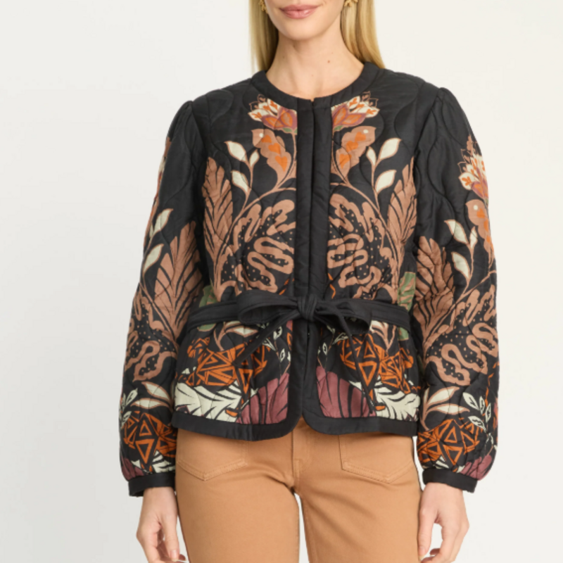 CABALLERO CROUCHING CHEETAH BLACK  EMBER REVERSIBLE JACKET
